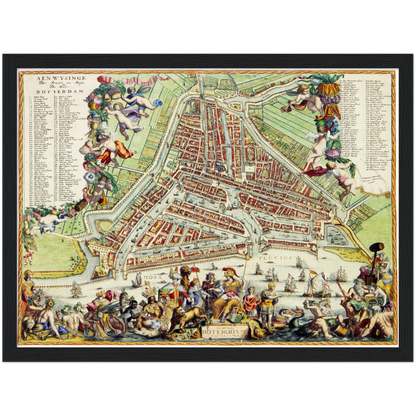 Historical city map  Test product horizontal 3 sizes