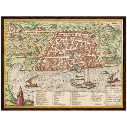 Historical city map  Test product horizontal 3 sizes