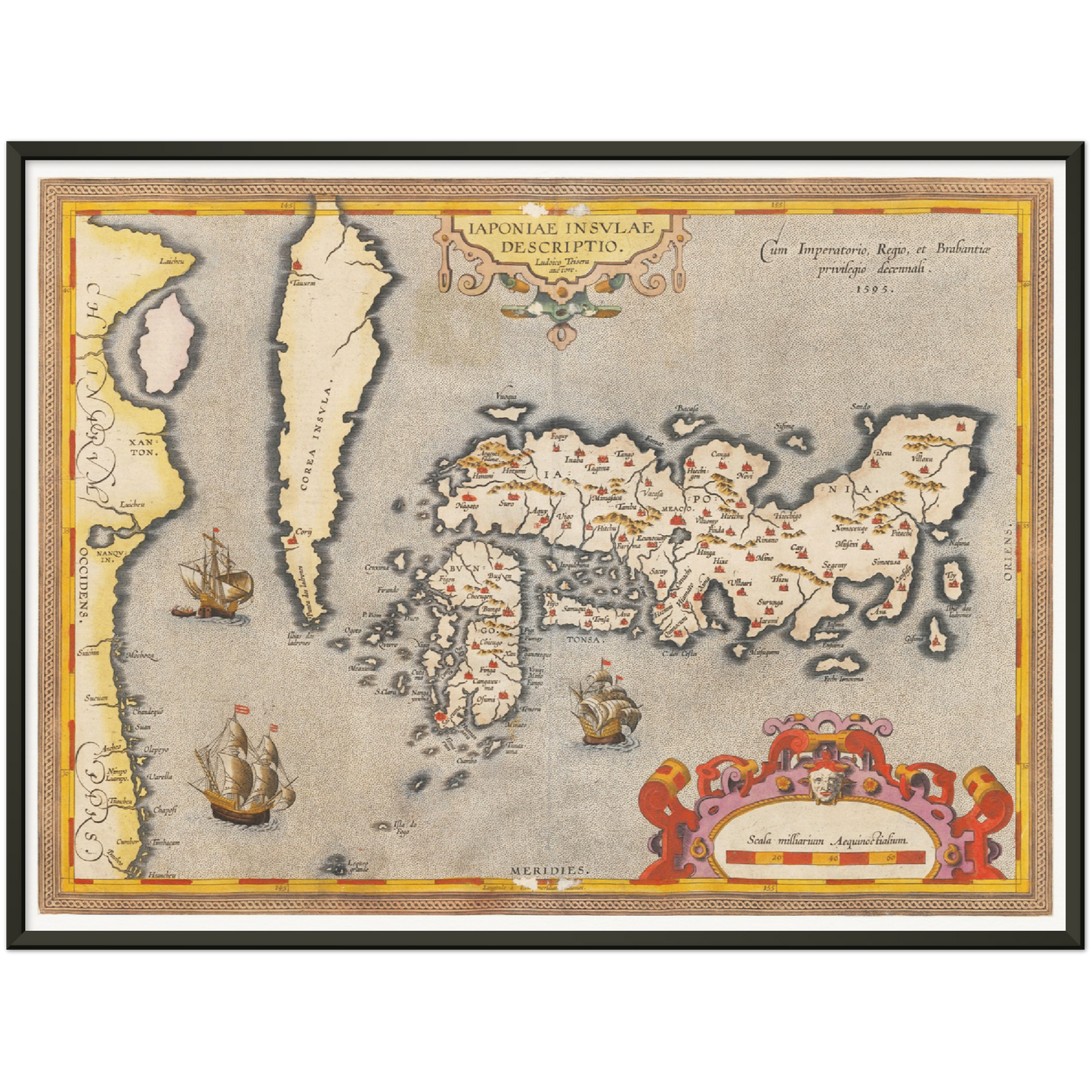Historical city map  Test product horizontal 3 sizes