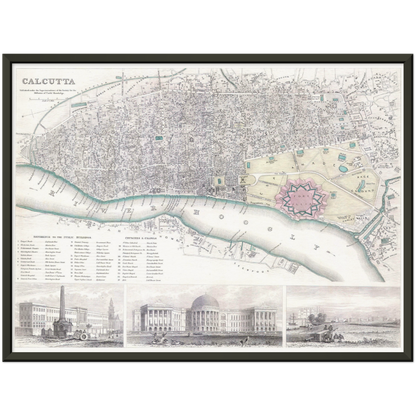 Historical city map  Test product horizontal 3 sizes