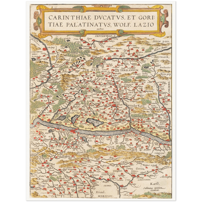 Historical city map  Test product horizontal 3 sizes