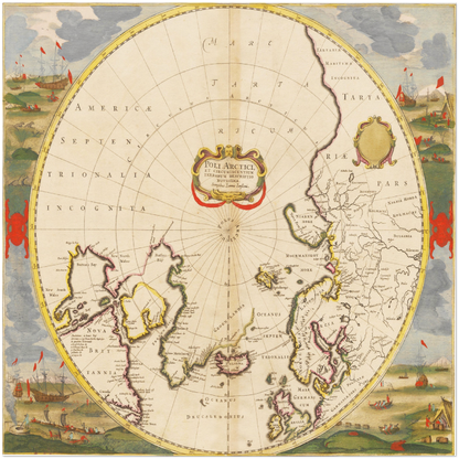 Historical city map  Test product horizontal 3 sizes