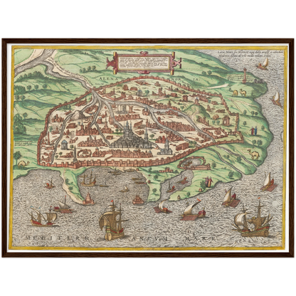 Historical city map  Test product horizontal 3 sizes