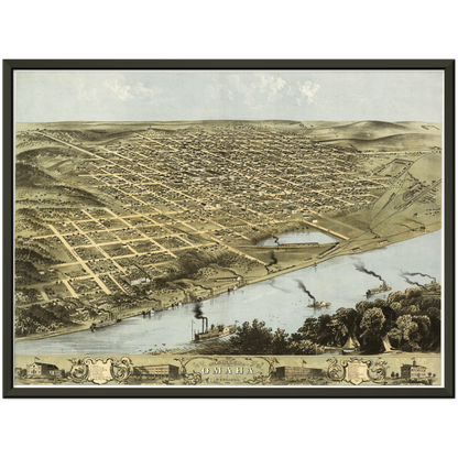 Historical city map  Test product horizontal 3 sizes