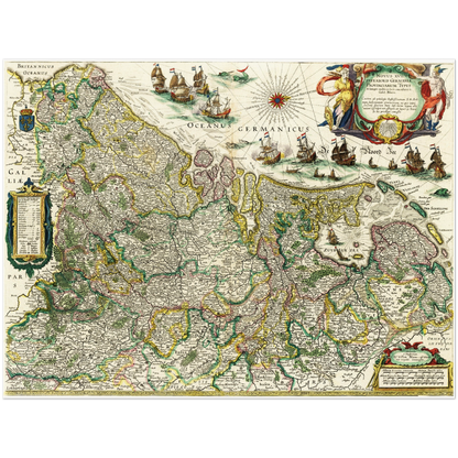 Historical city map  Test product horizontal 3 sizes