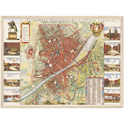 Historical city map  Test product horizontal 3 sizes