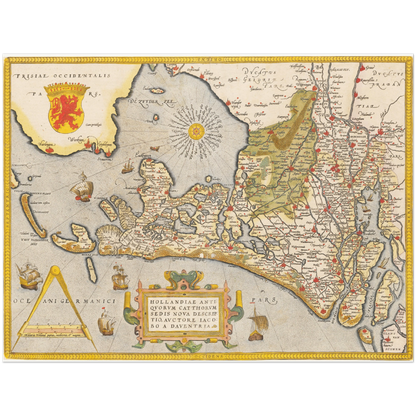 Historical city map  Test product horizontal 3 sizes