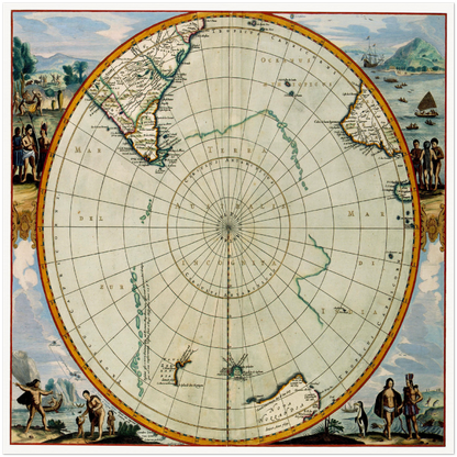 Historical city map  Test product horizontal 3 sizes