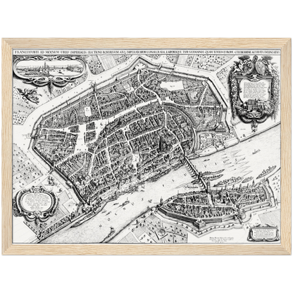 Historical city map  Test product horizontal 3 sizes