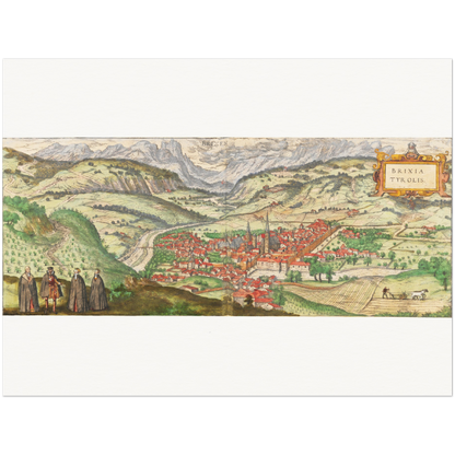 Historical city map  Test product horizontal 3 sizes