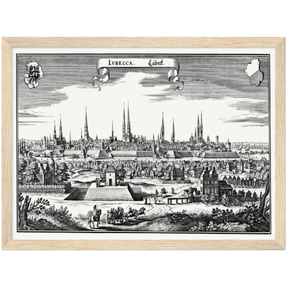 Historical city map  Test product horizontal 3 sizes