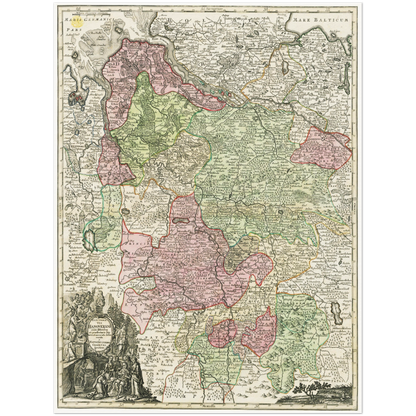 Historical city map  Test product horizontal 3 sizes