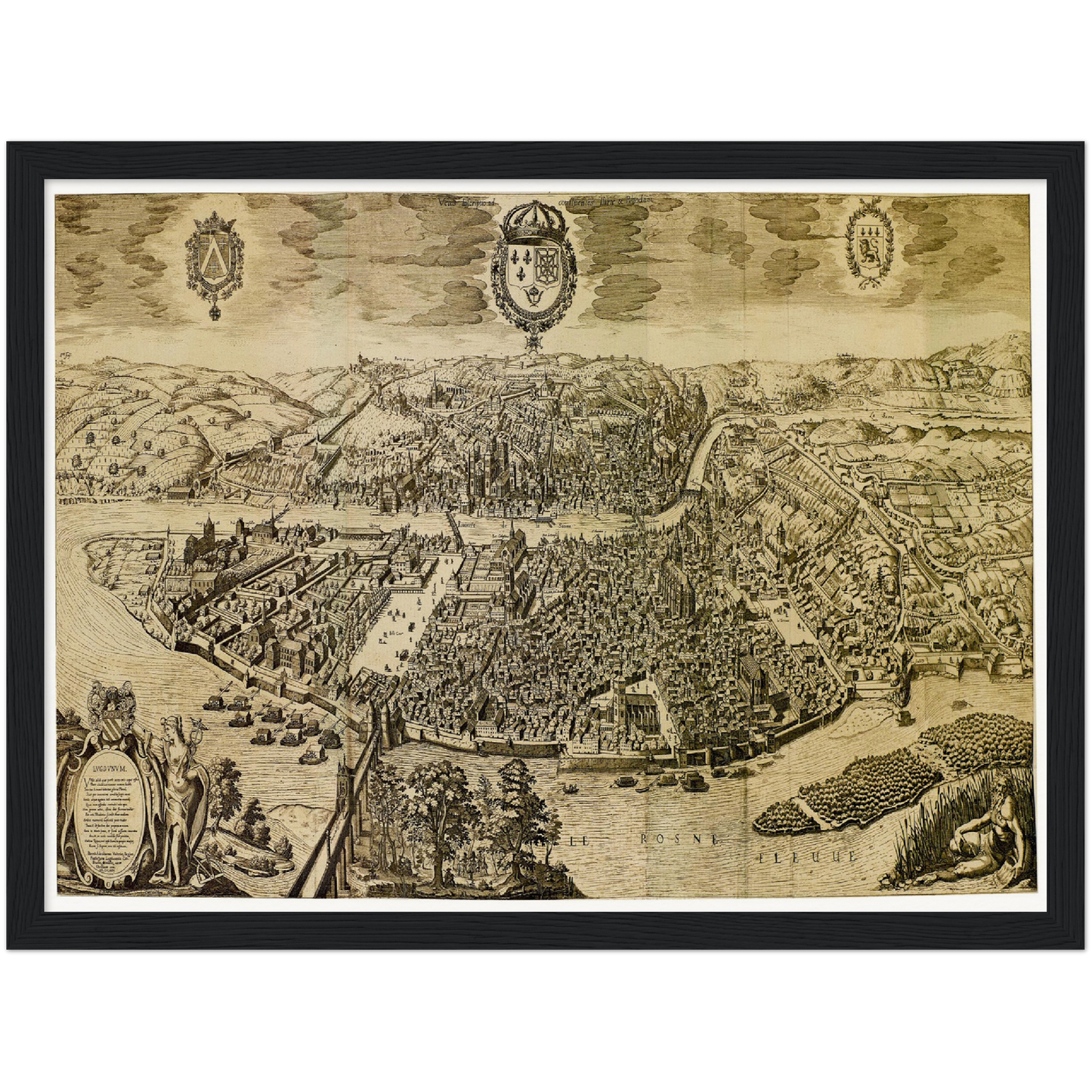 Historical city map  Test product horizontal 3 sizes