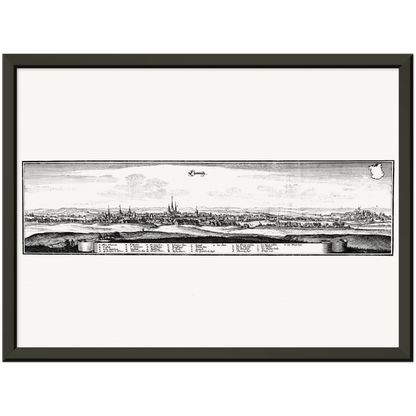 Historical city map  Test product horizontal 3 sizes