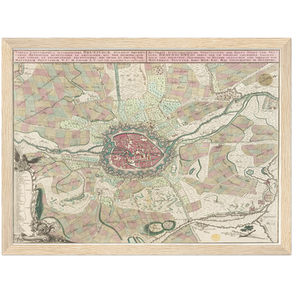 Historical city map  Test product horizontal 3 sizes