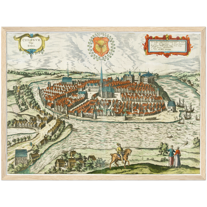 Historical city map  Test product horizontal 3 sizes