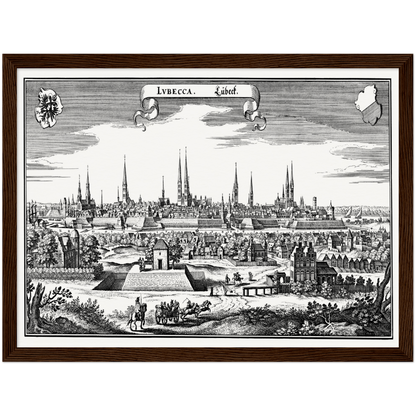 Historical city map  Test product horizontal 3 sizes