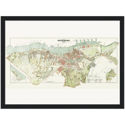 Historical city map  Test product horizontal 3 sizes