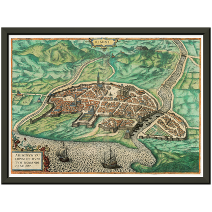 Historical city map  Test product horizontal 3 sizes