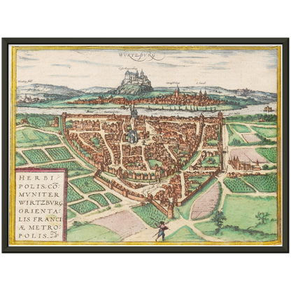 Historical city map  Test product horizontal 3 sizes