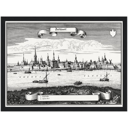 Historical city map  Test product horizontal 3 sizes