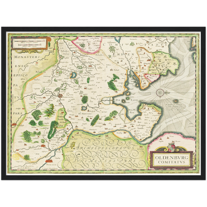 Historical city map  Test product horizontal 3 sizes