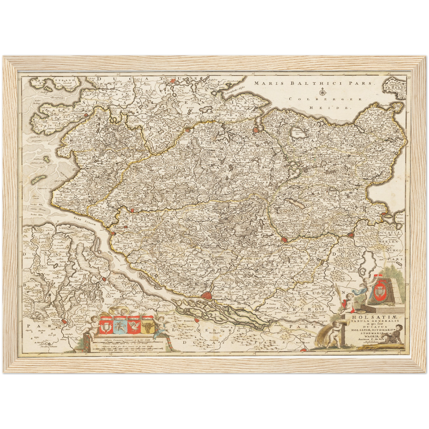 Historical city map  Test product horizontal 3 sizes