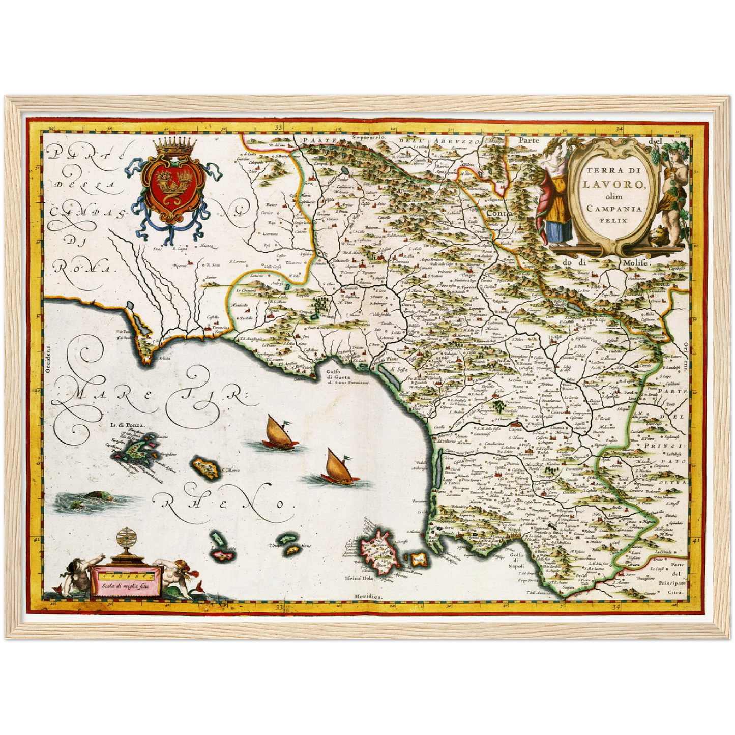 Historical city map  Test product horizontal 3 sizes