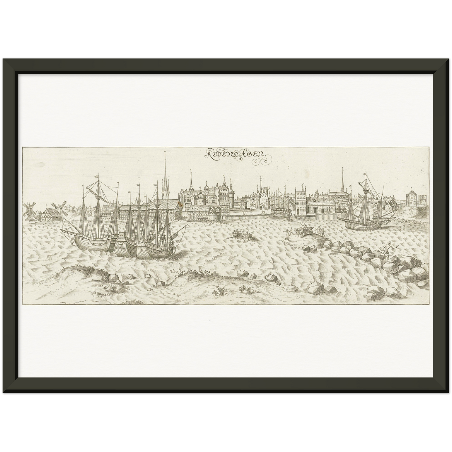 Historical city map  Test product horizontal 3 sizes