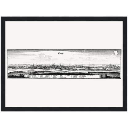 Historical city map  Test product horizontal 3 sizes