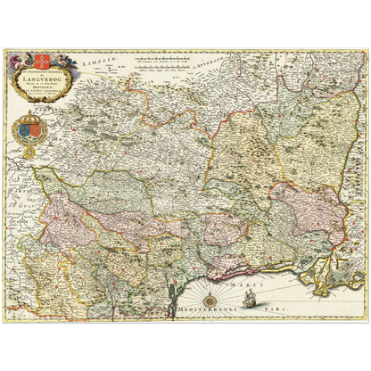 Historical city map  Test product horizontal 3 sizes