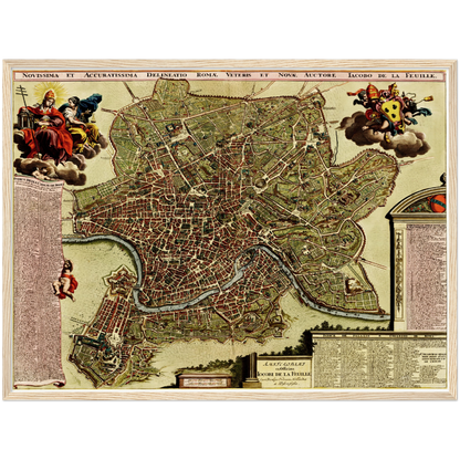 Historical city map  Test product horizontal 3 sizes