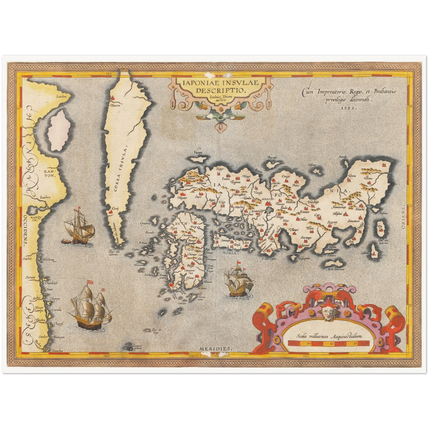 Historical city map  Test product horizontal 3 sizes