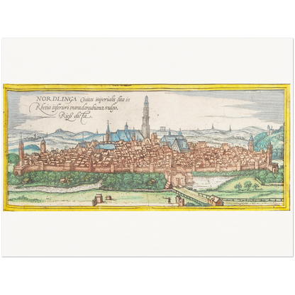 Historical city map  Test product horizontal 3 sizes