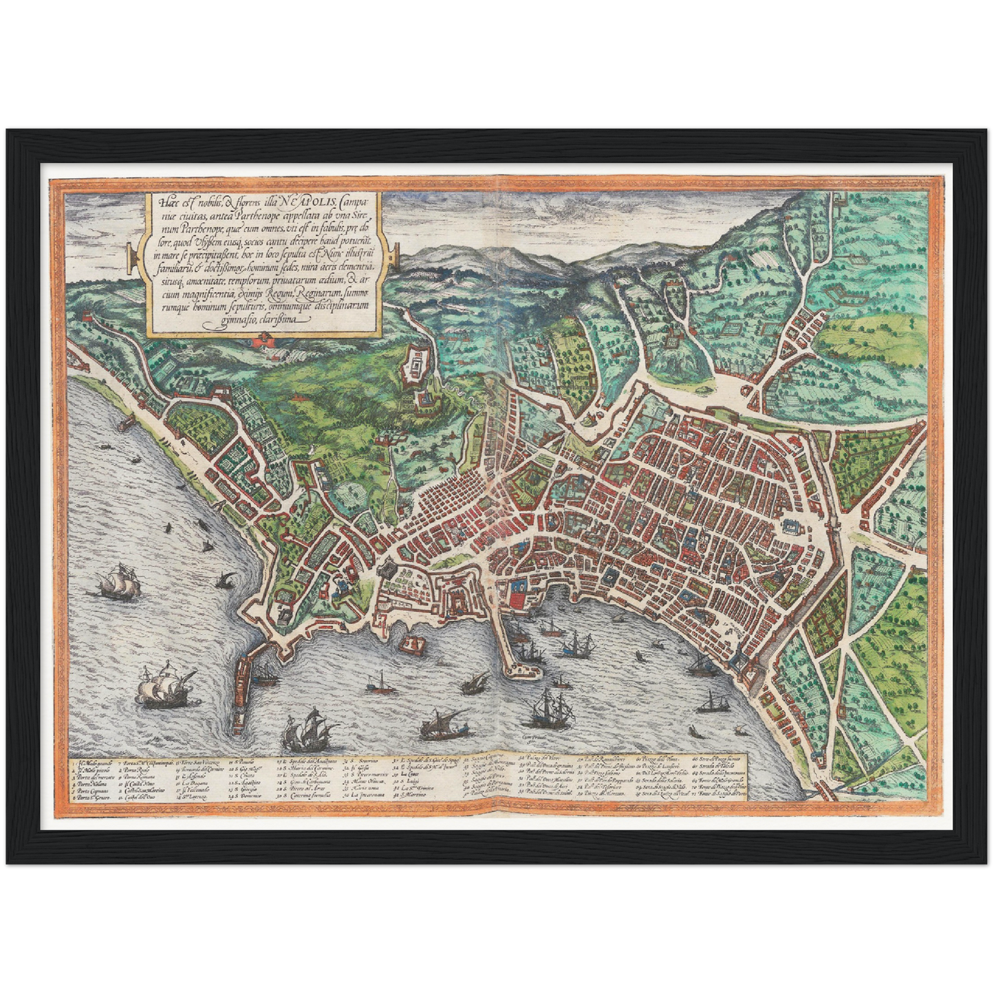Historical city map  Test product horizontal 3 sizes