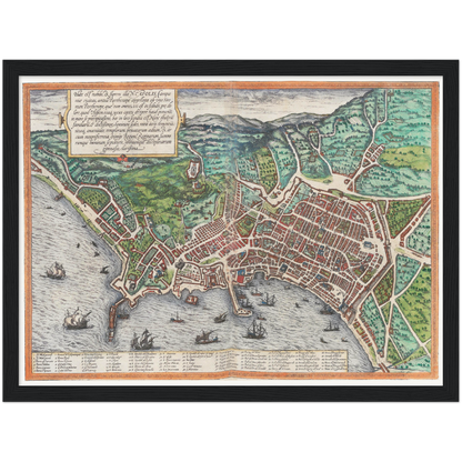 Historical city map  Test product horizontal 3 sizes