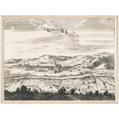 Historical city map  Test product horizontal 3 sizes