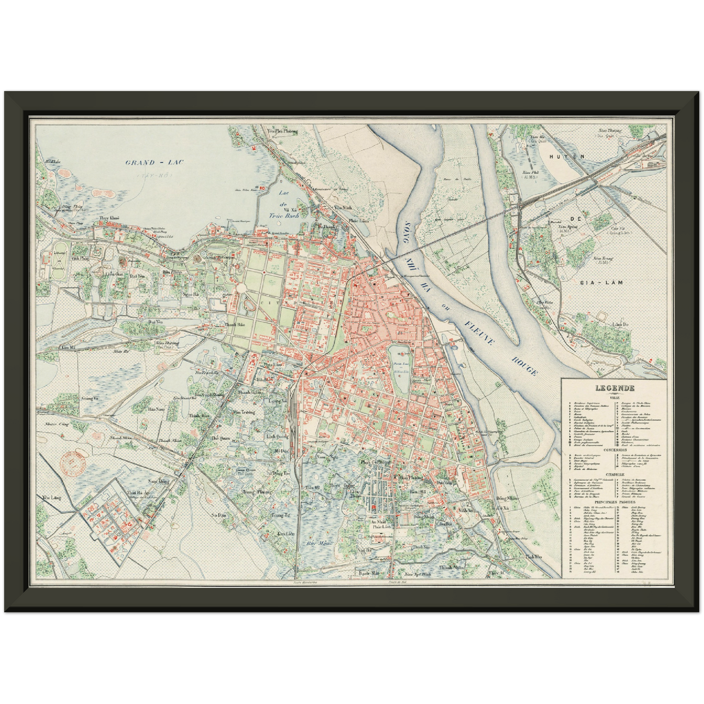 Historical city map  Test product horizontal 3 sizes