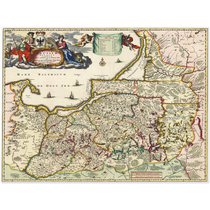 Historical city map  Test product horizontal 3 sizes