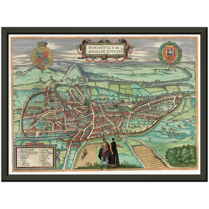 Historical city map  Test product horizontal 3 sizes
