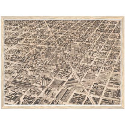 Historical city map  Test product horizontal 3 sizes