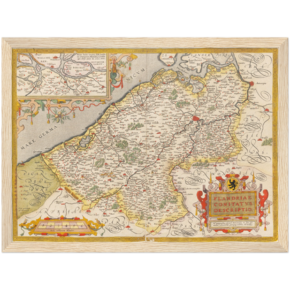 Historical city map  Test product horizontal 3 sizes