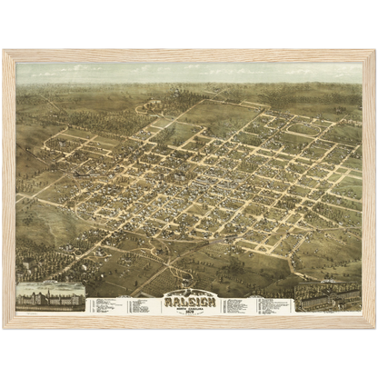 Historical city map  Test product horizontal 3 sizes