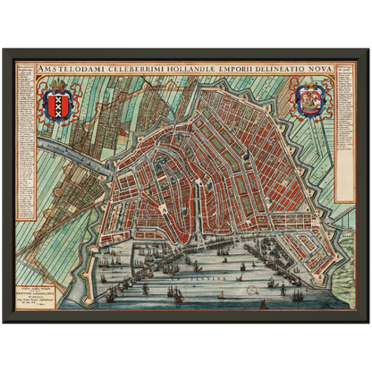 Historischer Stadtplan Amsterdam um 1649