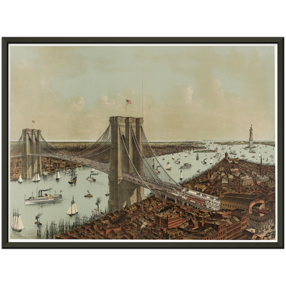 Historische Stadtansicht New York City um 1892