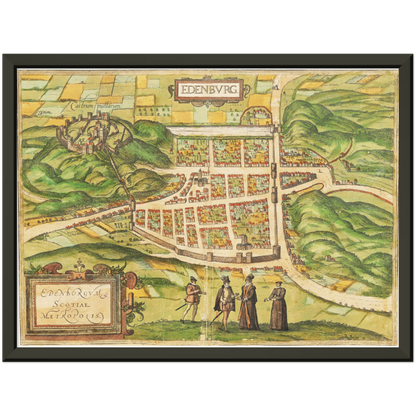 Historischer Stadtansicht Edinburgh um 1580