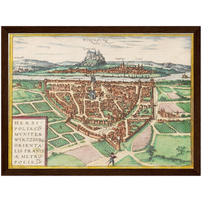 Historical city map  Test product horizontal 3 sizes