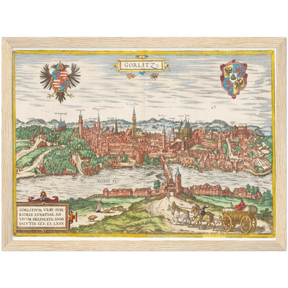 Historical city map  Test product horizontal 3 sizes