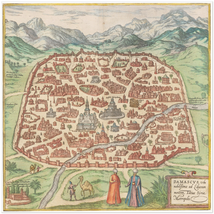 Historical city map  Test product horizontal 3 sizes