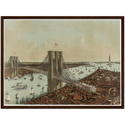 Historische Stadtansicht New York City um 1892
